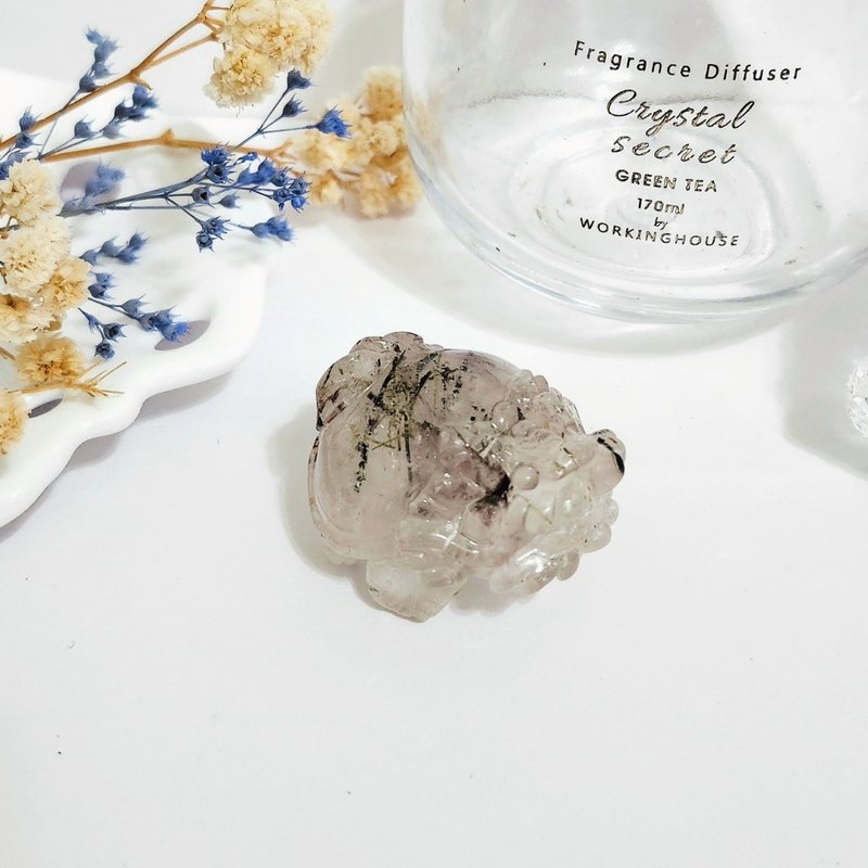 綠碧髮龍龜/助事業運之水晶 - 擺飾/家飾品 - 水晶 綠色