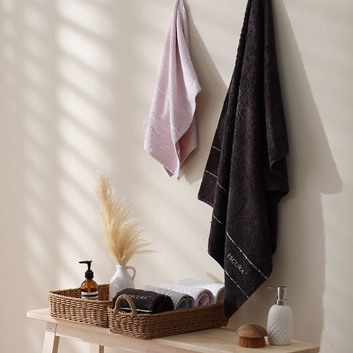 艾思創意樂活 ESCURA 抗菌鋅 空氣浴巾 | 台灣製造頂級浴巾 | 豐厚蓬鬆