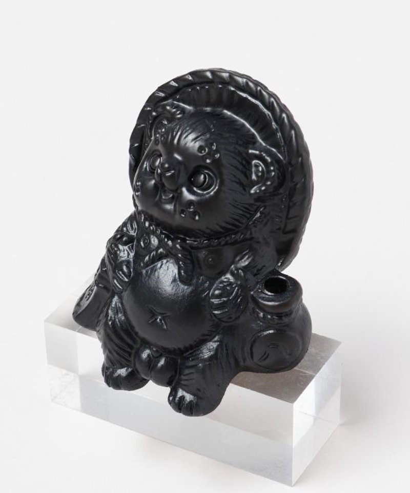 SHIGARAKI Ware Sitting TANUKI - Black - Items for Display - Other Materials 