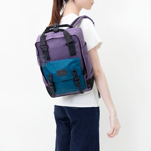 DOUGHNUT - 來自香港的包包設計品牌 【 DOUGHNUT 】馬卡龍 GS 大容量14吋後背包 防潑水 / 紫X鴨綠