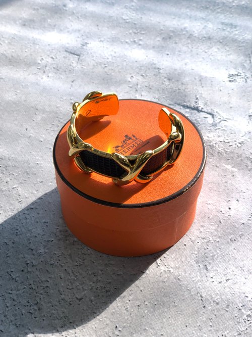 日本直送 名牌中古包 】HERMES エルメス リザード クロス