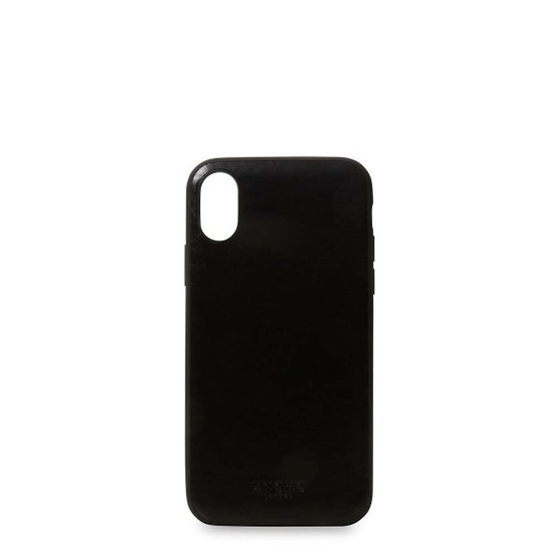 iPhone X 皮革手機殼 Snap On Case - 手機殼/手機套 - 真皮 黑色
