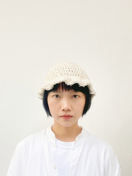 Nana hat in white - 設計館TAKOS 帽子- Pinkoi