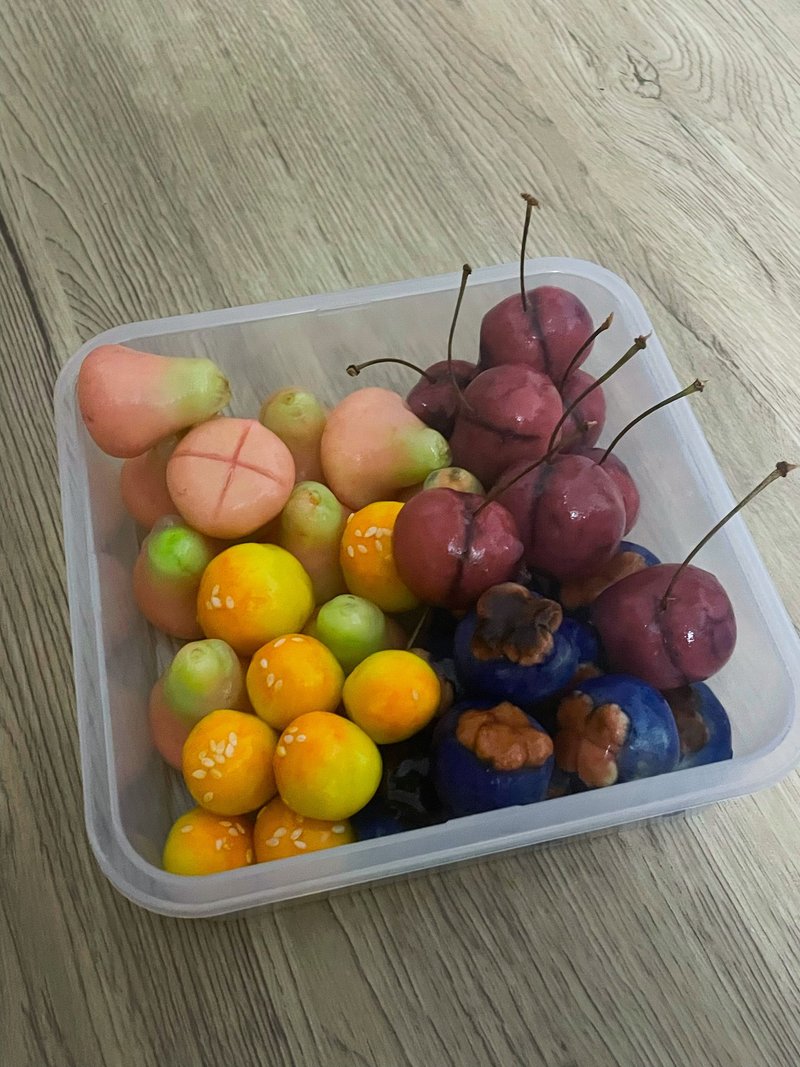 泰國露楚ลูกชุบ 泰國皇室宮廷甜點 綠豆糕 - 蛋糕/甜點 - 新鮮食材 紫色