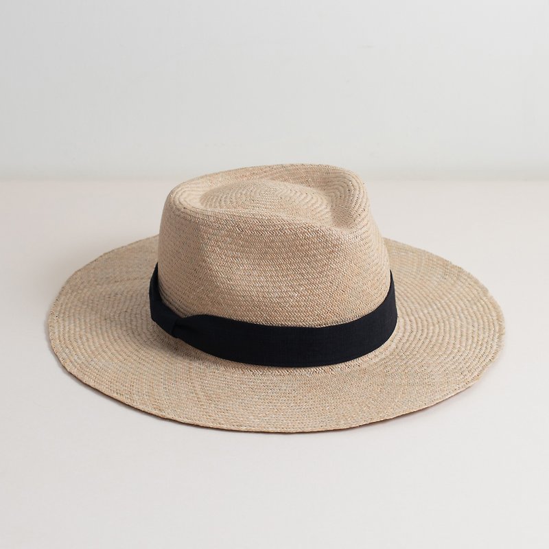 Old School Gentleman Hat/Plain Fabric/Rush Weave/Adjustable Hoop