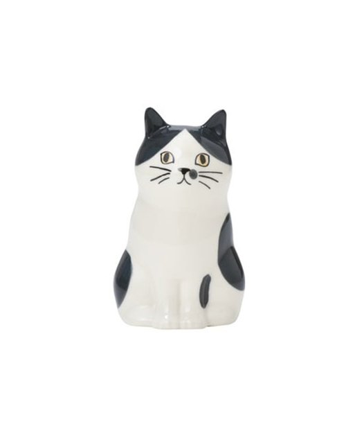 SÜSS Living生活良品 日本Magnets可愛動物系列貓咪造型陶瓷筆筒花瓶擺飾(八字眉貓)