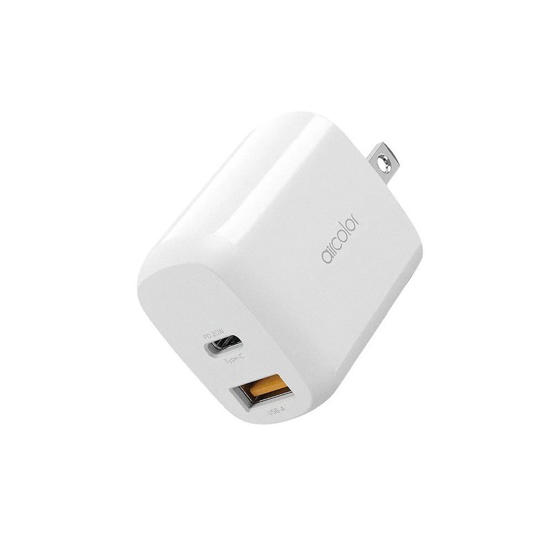 aircolor PD20W rapid power charger (dual hole) - Chargers & Cables - Other Materials White