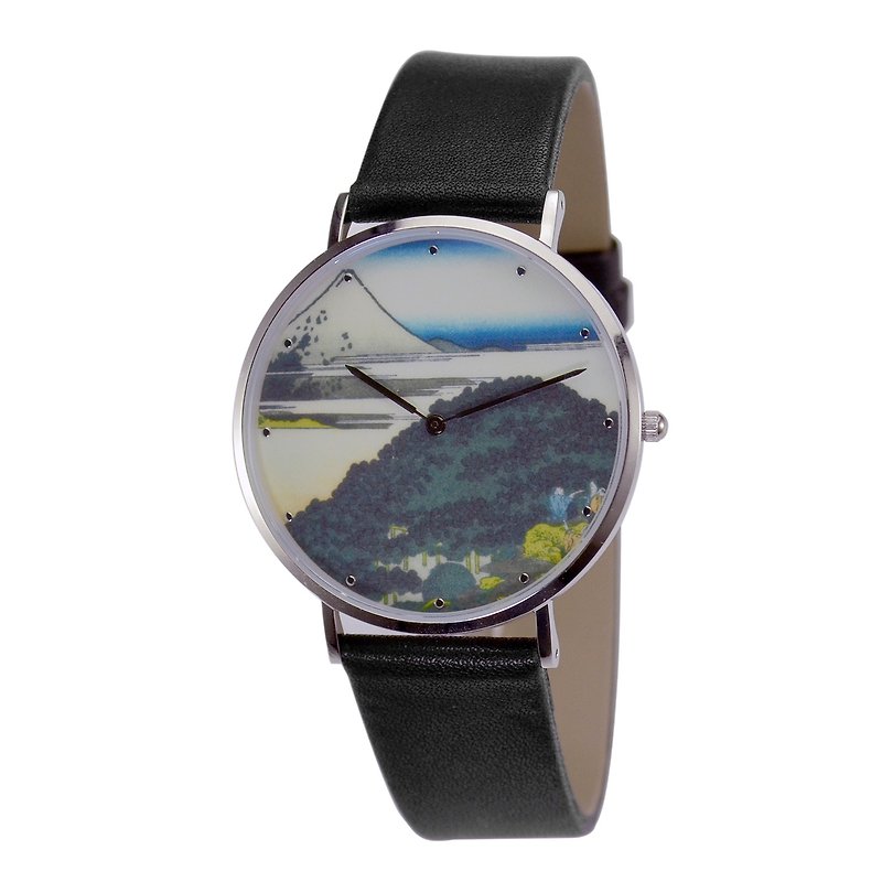สแตนเลส นาฬิกาผู้ชาย สีเขียว - nameless Ukiyo-e Watch (Hokusai08 aoyama ) Free Shipping Worldwide