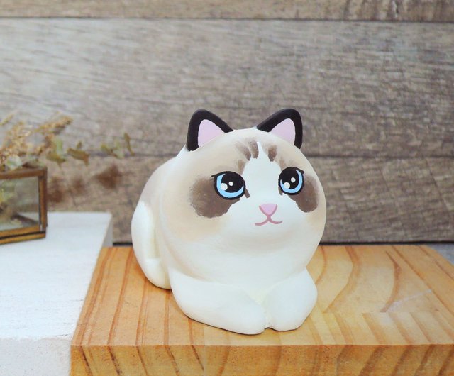 りょうちゃん様 リクエスト 2点 まとめ商品 「猫の背中にピノキオ／ラグドール」 𝚁𝚊𝚒 ⧉ 𝚁𝚊𝚐𝚍𝚘𝚕𝚕 𝚌𝚊𝚝 | お風呂のRaiちゃん #ねこ