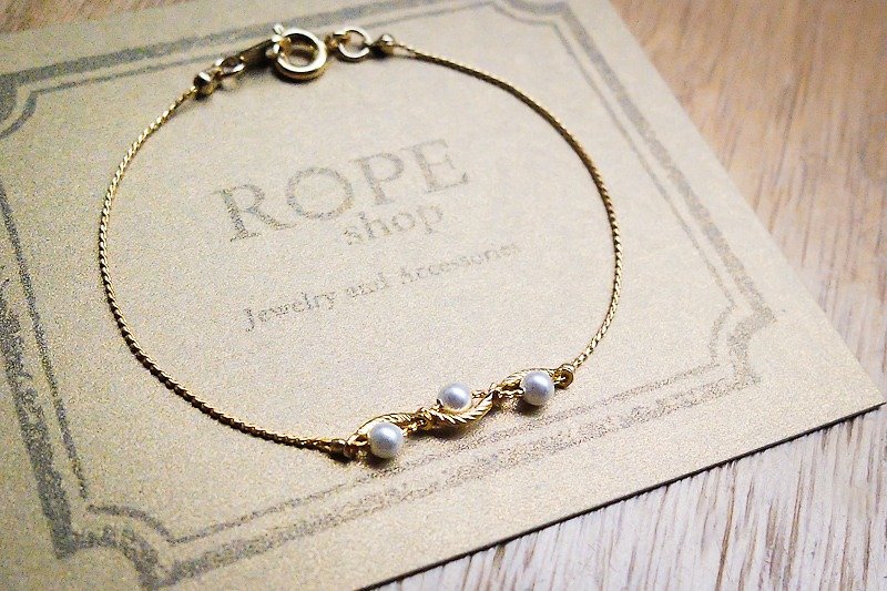 ROPEshop's [Floating Light by Wave] bracelet. - Bracelets - Other Metals Gold