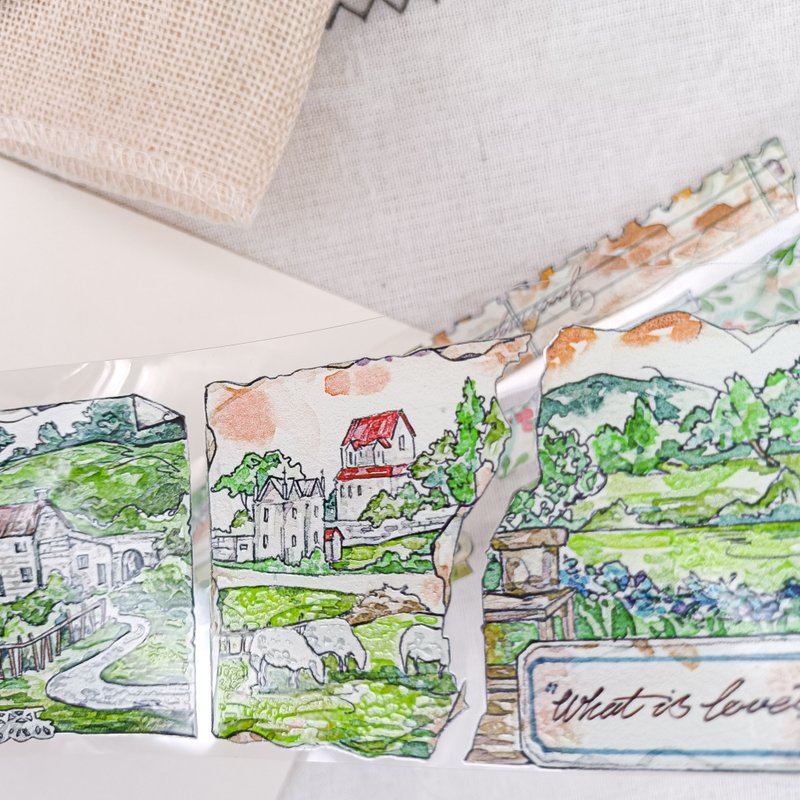 Field Shatters / Masking Tape - Washi Tape - Plastic Multicolor