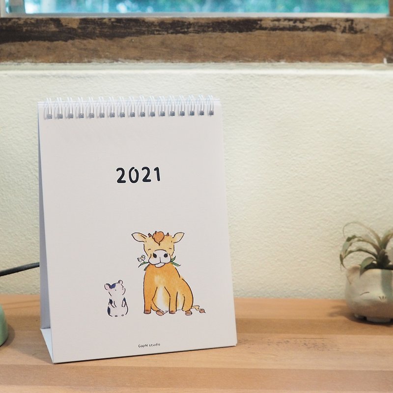 Sapodilla 2021 Desk Calendar - 年曆/桌曆 - 紙 白色