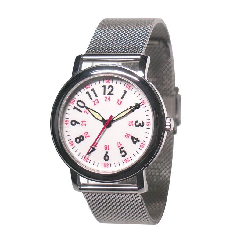 Nurse Watch Easy Read Dial Red Second Hand Watches for Nurses Free shipping - Men's & Unisex Watches - Other Metals Red