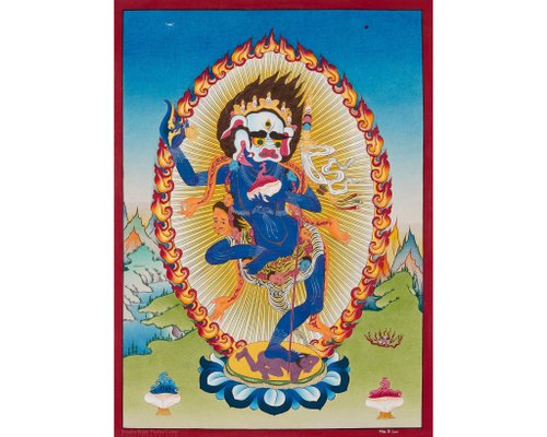 Boudha Stupa Thanka Centre 唐卡藝術 獅面智慧本尊辛哈穆卡