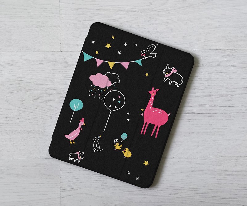 Animals ipad case custom name iPad flip case cover mini 6 air 5 10th generation - เคสแท็บเล็ต - พลาสติก หลากหลายสี