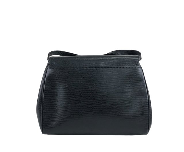 日本直送 名牌中古包 】CELINE セリーヌ リザード型押し ショルダーバッグ ブラック サークルロゴ レザー vintage ヴィンテージ  ucvasz - ショップ VintageShop solo ショルダーバッグ - Pinkoi