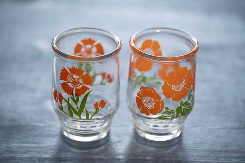 日本製 昭和玻璃杯 一組2入  完美中古品 - 玻璃杯 - 玻璃 透明