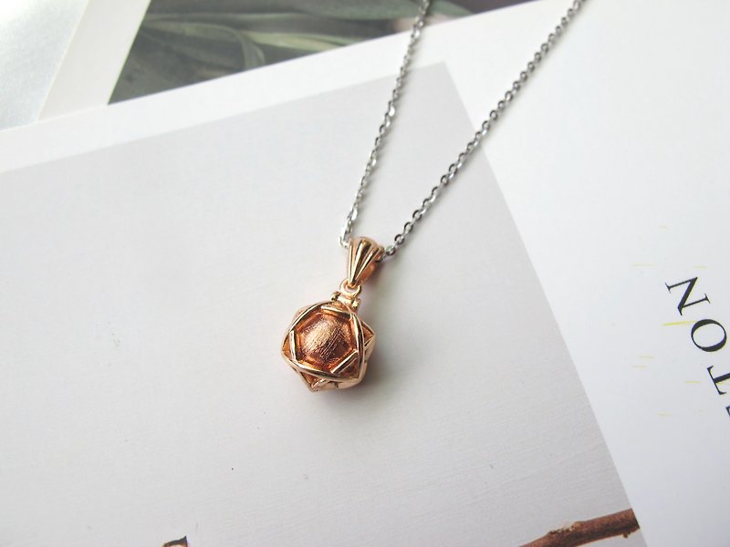 Tiantie 925 sterling silver [Rose Gold hexagram] Tiantie necklace - Bracelets - Crystal Gold