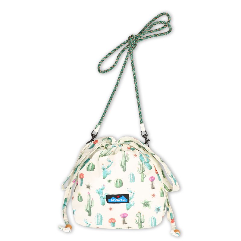 【西雅圖 KAVU】Slouch Pouch 束口斜背包 仙人掌 #9302 - 側背包/斜背包 - 其他材質 多色