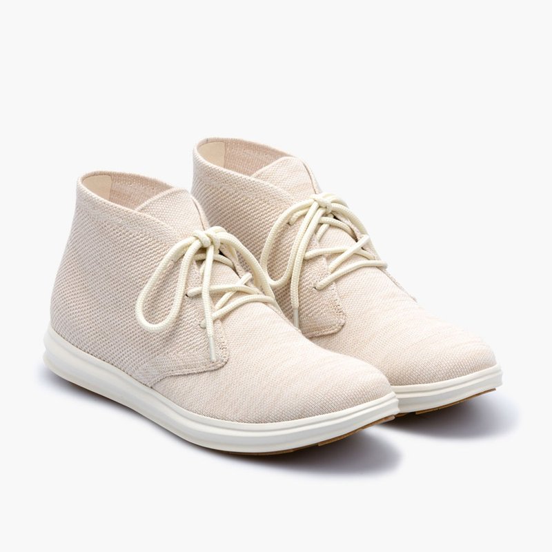 CHUKKA BOOTS/Ivory - Men's Boots - Polyester Khaki