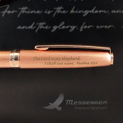 Limited Edition] Hope [Fire Gold] Bible Pen The Lord is My Shepherd Ball Pen  - Shop Messenger Empowering people Ballpoint & Gel Pens - Pinkoi
