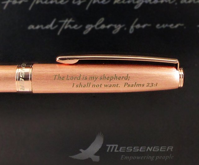 Limited Edition] Hope [Fire Gold] Bible Pen Psalms 23:1 Ball Pen - Shop  Messenger Empowering people Ballpoint & Gel Pens - Pinkoi