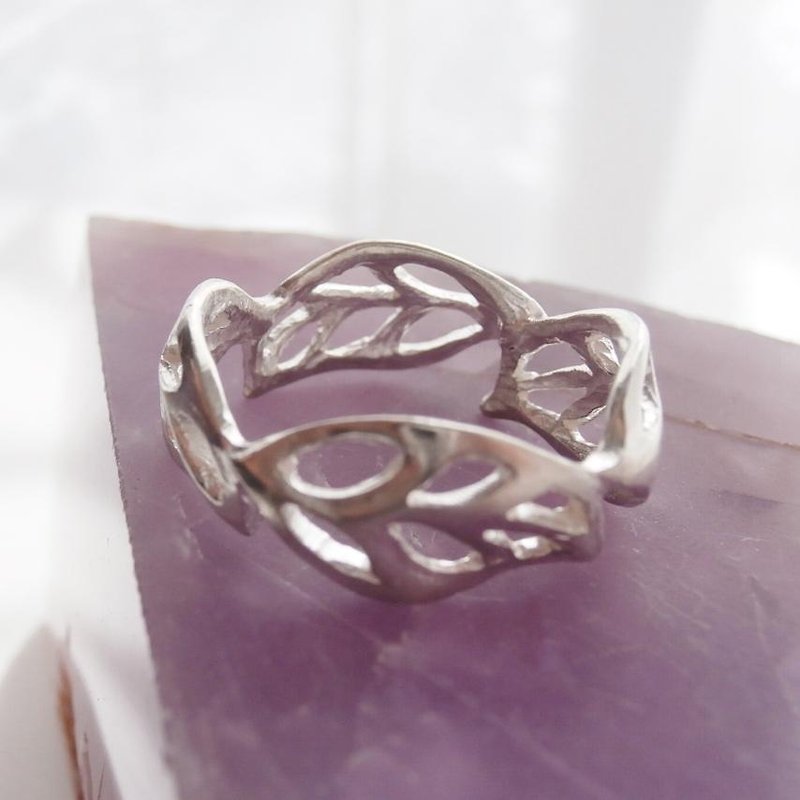 Leaf Silver ring - แหวนทั่วไป - โลหะ 