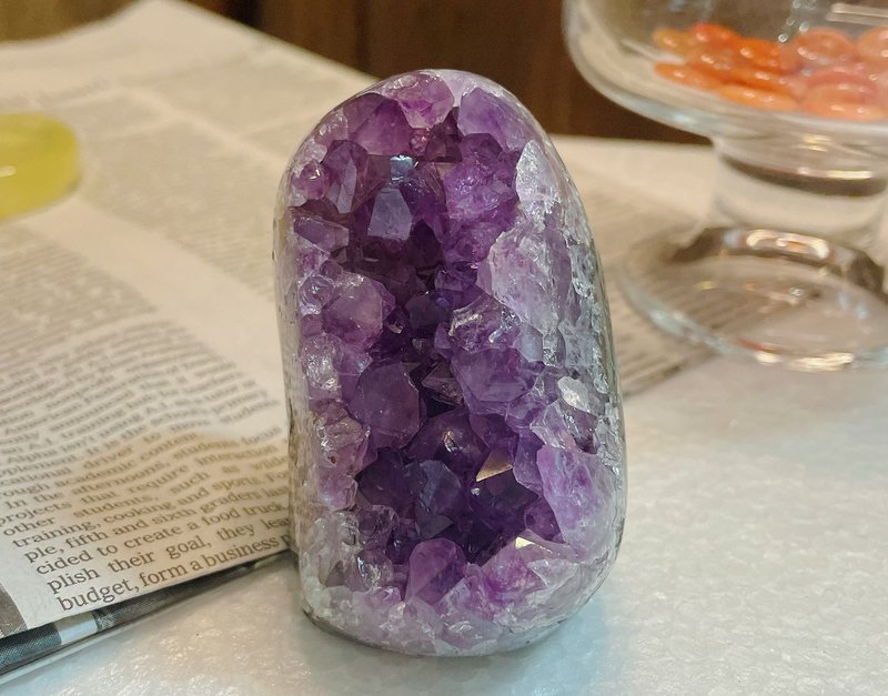 能量擺件 烏拉圭天然紫晶 消磁 淨化 財富 貴人 紫晶鎮 - 擺飾/家飾品 - 水晶 紫色