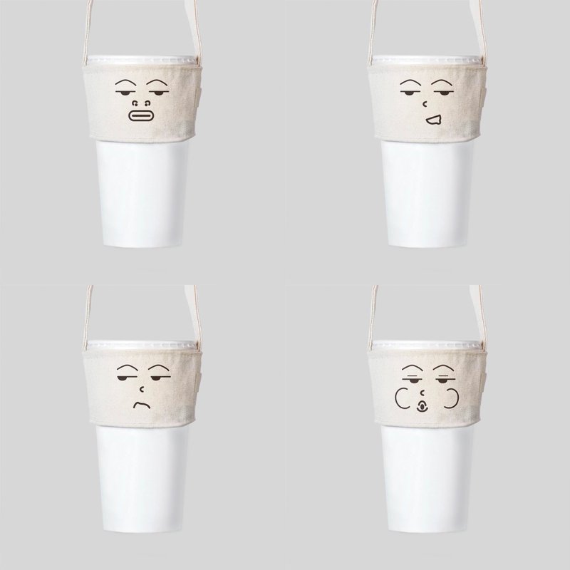 Beverage Bag-A Chou Series - ถุงใส่กระติกนำ้ - ผ้าฝ้าย/ผ้าลินิน ขาว