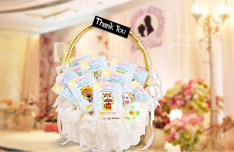 The Cat's Delight Tea and Wedding Small Things 喵 好 好 好 good luck blessing tea bag comprehensive paragraph secondary access, send guest gifts - ชา - อาหารสด 