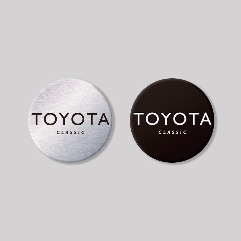 TOYOTA/CLASIC/圓形/鋁牌飾貼 SunBrother孫氏兄弟 - 貼紙 - 鋁合金 