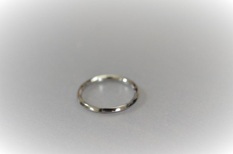 64 Titanium Ring No.9/Gr5/Tetra - General Rings - Other Metals Silver