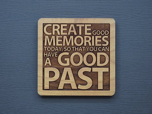 EYEDESIGN看見設計 一句話原木杯墊今天創造出一份美好記憶明天就能擁有一段美好回憶
