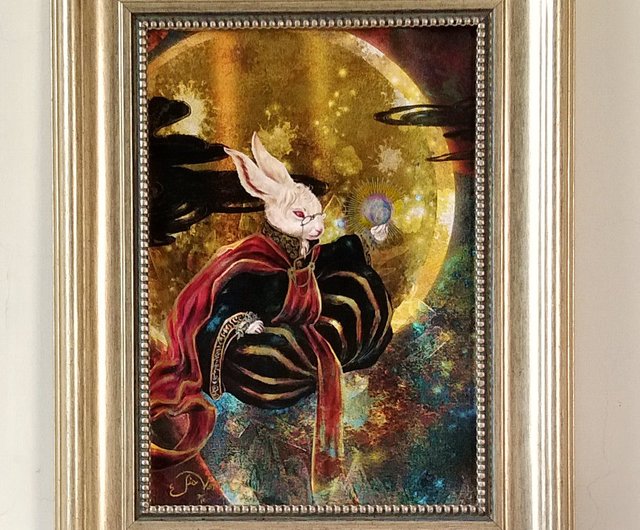 オーロラ月兎・玉兎神 - ショップ 羯梵 .Jie Van. アート 置物