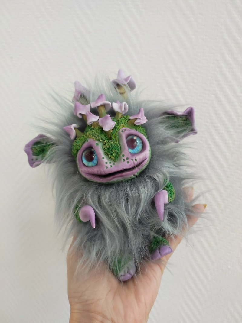 Enchanting Fantasy Toys and Forest Guardian Figurines Unique Handmade Gifts - Items for Display - Clay Multicolor