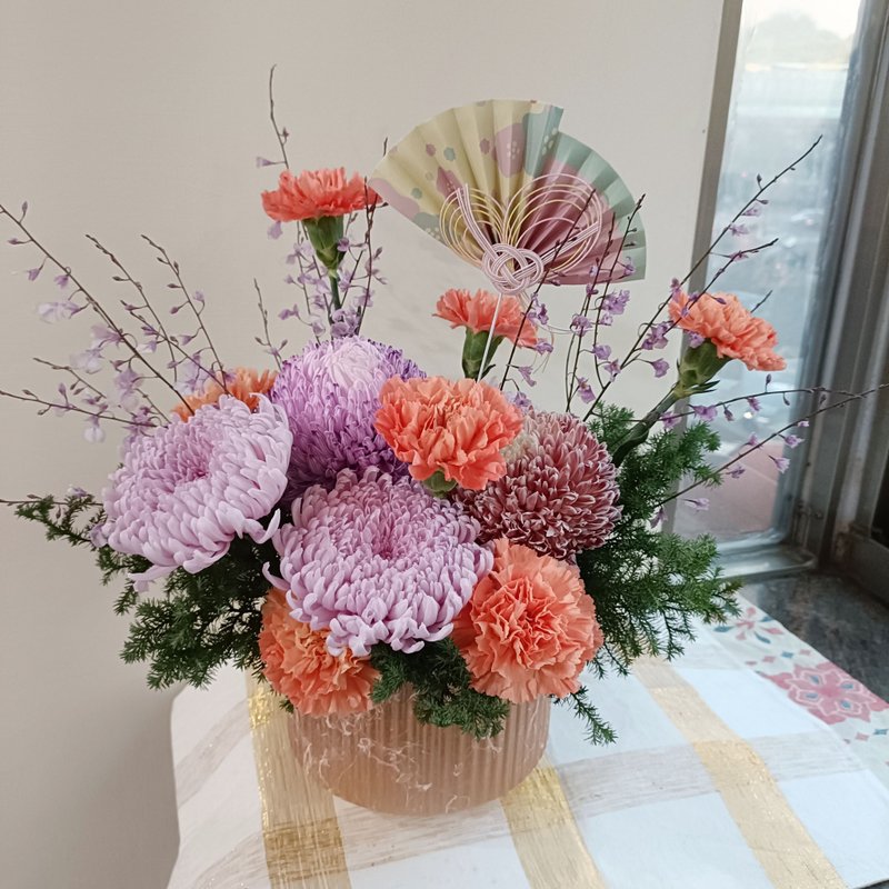 開幕展場鮮花桌花盆花籃禮|文青奧勒岡花束 內湖南港永生花乾燥花 - 擺飾/家飾品 - 植物．花 多色