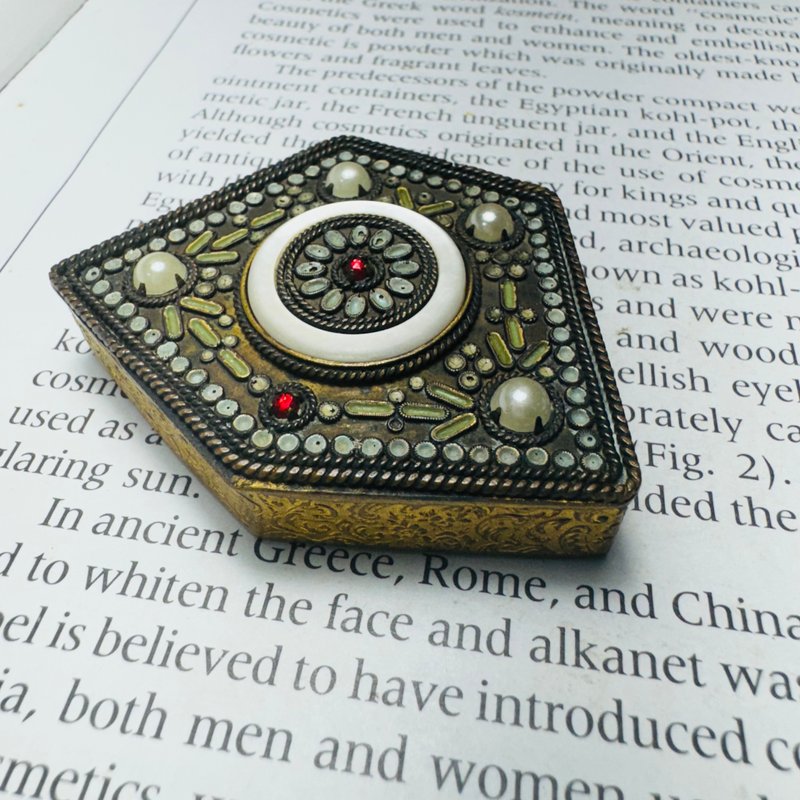 法國古董粉餅盒 - 其他 - 其他金屬 