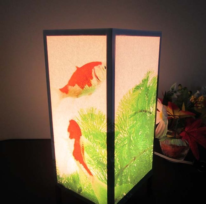 ≪金魚の散歩・夢灯かり≫安らぎの癒しライトスタンド・3形 - 裝飾/擺設  - 紙 