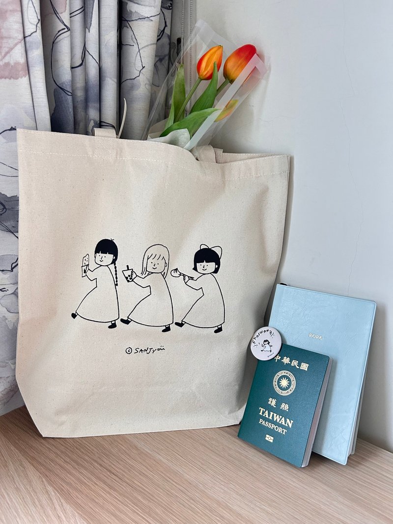 台湾女子トートバッグ - ショルダーバッグ - コットン・麻 