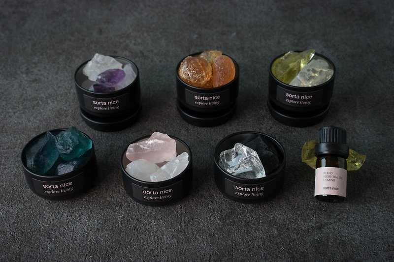 天然擴香  mini水晶礦石盒 25款 礦石香氛系列