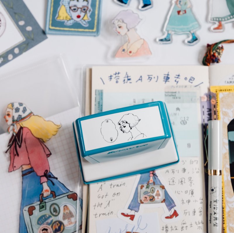 溫暖訊息 Shachihata 甜蜜生活連續印章 - 印章/印台 - 塑膠 多色