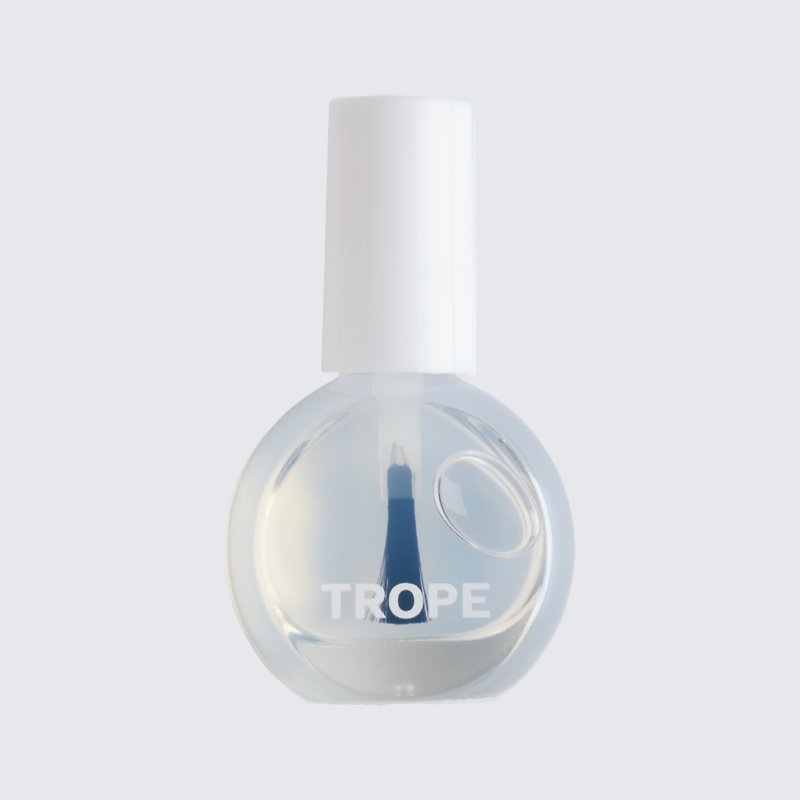 TROPE Waterbased 2-in-1 Base & Top Coat - Nail Polish & Acrylic Nails - Pigment Transparent