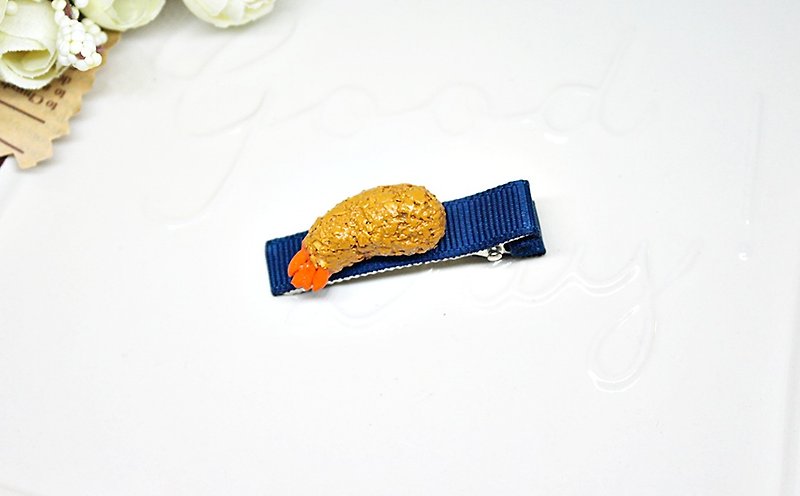 <Girl's Clay Hair Ornaments> => Fried shrimp-hairpin series-#. - Hair Accessories - Clay Orange