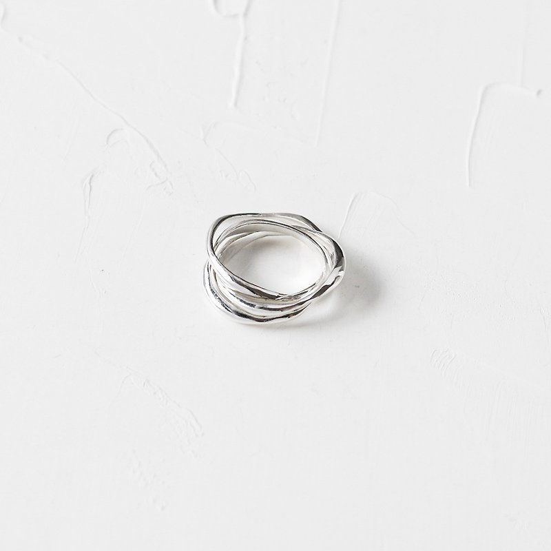 Flow ring - S - General Rings - Sterling Silver Silver