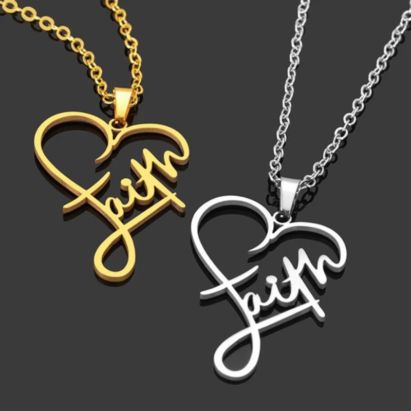 [SoLight Yanqing] SL263, SL264 sincerely declare faith with great confidence Titanium steel anti-allergic necklace - Necklaces - Other Materials Silver