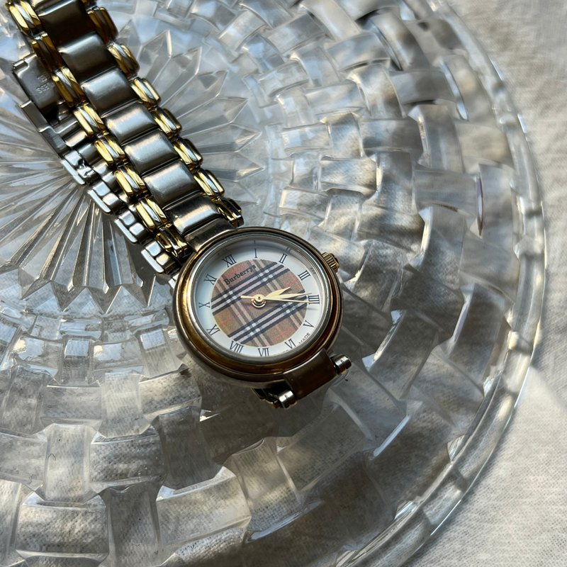 古董Burberrys圓盤間金石英錶 - 女錶 - 其他金屬 多色