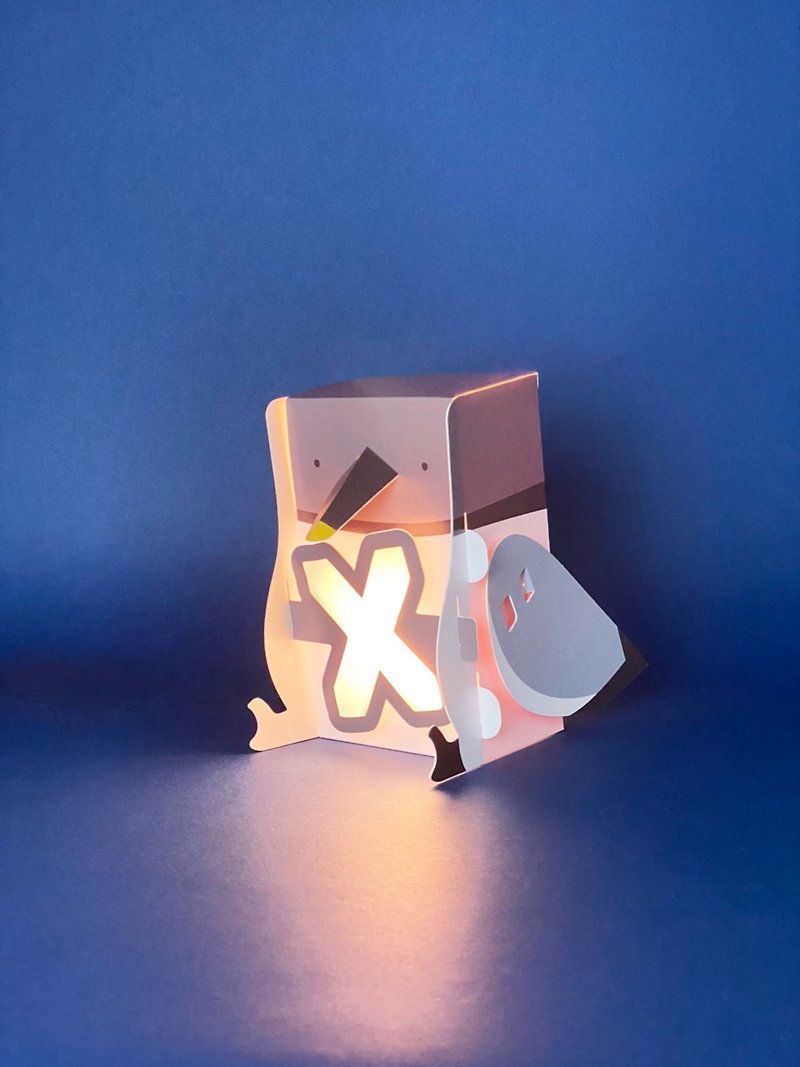 動物造型字母燈－X.xeme北極鷗/免裁切.燈飾 - 燈具/燈飾 - 紙 