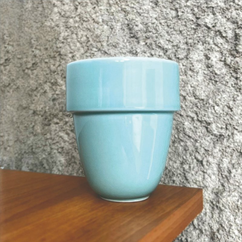 Cores Arita Ware Double Layer Mug | Indigo Blue Made in Japan - Mugs - Porcelain Blue