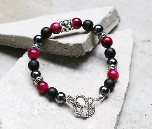 Love guardian of black bile frosted black onyx Stone x x