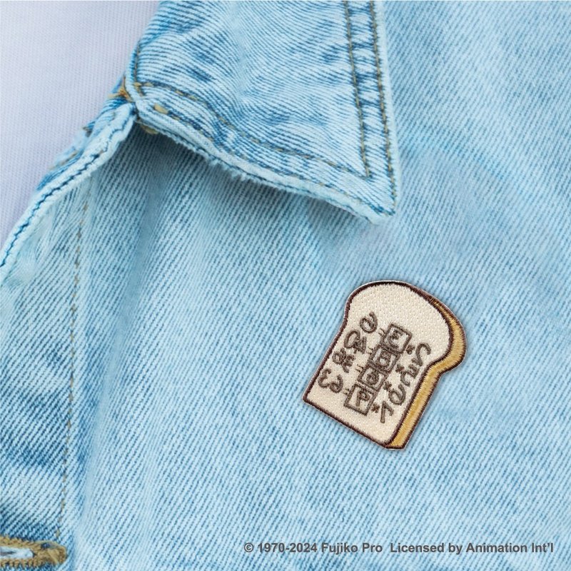 JzFun / Doraemon embroidery style pin (memory bread) - เข็มกลัด/พิน - งานปัก หลากหลายสี